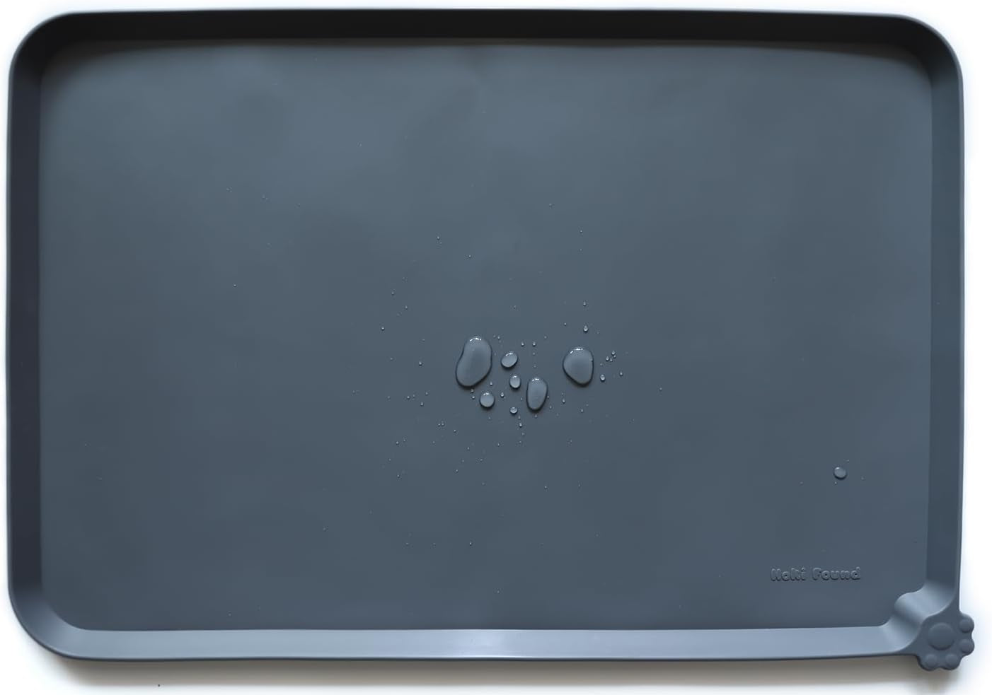 Large Non-Slip Silicone Pet Feeding Mats - Waterproof Dog and Cat Bowl Placemat for Floors